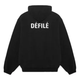 Fleece-hættetrøje, sort 641529TJVE51000