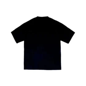 Flersproget T-shirt med korte ærmer til mænd, sort 612966TJVI32771