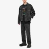 Flersproget T-shirt med korte ærmer til mænd, sort 612966TJVI32771