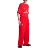 Fodbold-baggy-joggingbukser “Red White” 777708TPVW36643