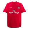 Fodbold-T-shirt i oversize-størrelse “Red White” 641658TJV516540