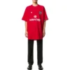 Fodbold-T-shirt i oversize-størrelse “Red White” 641658TJV516540