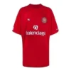 Fodbold-T-shirt i oversize-størrelse “Red White” 641666TJV056540