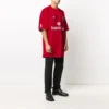 Fodbold-T-shirt i oversize-størrelse “Red White” 641666TJV056540