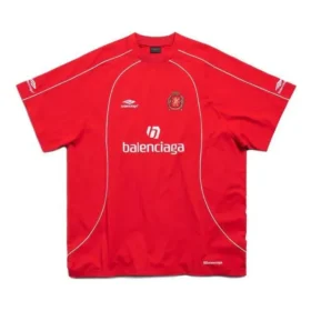 Fodbold-T-shirt i oversize-størrelse “Red White” 777705TPVV36643 Fodbold-T-shirt i oversize-størrelse “Red White” 777705TPVV36643