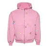 Fruity Zip-Up Hættetrøje “Faded Dirty Pink” 803264TRVS59568