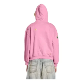 Fruity Zip-Up Hættetrøje “Faded Dirty Pink” 803264TRVS59568