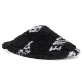 Furry-sandaler “Allover Logo – Black” 699675W2B411090