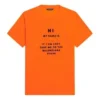 FW21 Elastisk slim fit kortærmet orange 661705TKVH57513