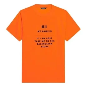 FW21 Elastisk slim fit kortærmet orange 661705TKVH57513