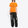 FW21 Elastisk slim fit kortærmet orange 661705TKVH57513
