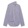 FW21 Langærmet skjorte med striber, mørkeblå 663034TIM368502