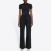 FW21 Logo-alfabet-print, slim fit, korte ærmer, sort 6617524B0B11077