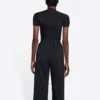 FW21 Logo-alfabet-print, slim fit, korte ærmer, sort 6617524B0B11077