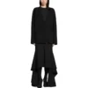 FW23 Cardigan “Sort dobbeltsidet uldstrik” 771671T16751000
