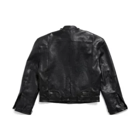 FW23 dekonstrueret jakke med lynlås “Black Soft Buffalo Skin” 768749TMS031000 FW23 dekonstrueret jakke med lynlås “Black Soft Buffalo Skin” 768749TMS031000