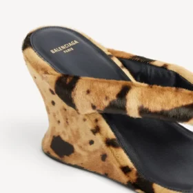 Gaeta-kilehæl-tanga til kvinder i leopardmønster