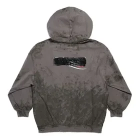 Gaffer Heavy Washed Zip-Up Hættetrøje Small Fit “Grey” 720424TNVK51227