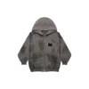 Gaffer Heavy Washed Zip-Up Hættetrøje Small Fit “Grey” 720424TNVK51227
