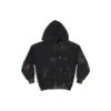 Gaffer Heavy Washed Zip-Up Hættetrøje Small Fit “Grey” 720424TNVK51227
