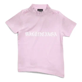 Gothic Type Shrunk T-shirt “Light Pink” 788246TQVJ55708