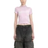 Gothic Type Shrunk T-shirt “Light Pink” 788246TQVJ55708