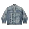 Graffiti Oversized-jakke “Light Blue” 745048TNW014012