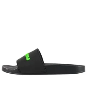 Gummi-sandaler “Black Fluo Green” 565826W1S811030