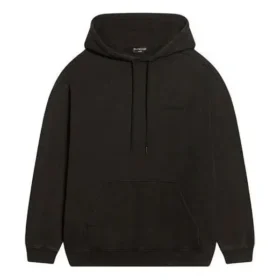 Hættetrøje med logo, medium pasform “Washed Black” 600583TLVB81146