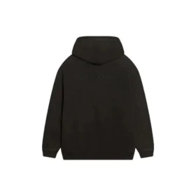 Hættetrøje med logo, medium pasform “Washed Black” 600583TLVB81146
