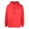 Hættetrøje med logo på ryggen, regular fit “Bright Red” 600583TMVF53168