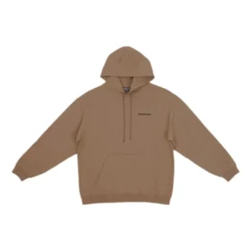 Hættetrøje med logo på ryggen, regular fit “Brown” 600583TMVF57761 Hættetrøje med logo på ryggen, regular fit “Brown” 600583TMVF57761