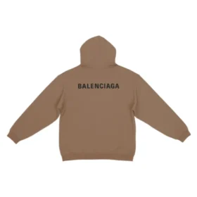 Hættetrøje med logo på ryggen, regular fit “Brown” 600583TMVF57761 Hættetrøje med logo på ryggen, regular fit “Brown” 600583TMVF57761