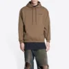 Hættetrøje med logo på ryggen, regular fit “Brown” 600583TMVF57761