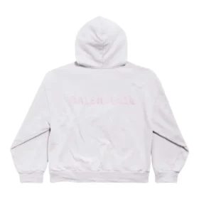 Hættetrøje med lynlås bagpå, regular fit “Dirty White baby-pink” 803264TSVP12420