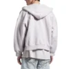 Hættetrøje med lynlås bagpå, regular fit “Dirty White baby-pink” 803264TSVP12420