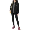 Hættetrøje med lynlås og broderet logo “Black” 674719TLVH81070