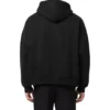 Hættetrøje med lynlås og broderet logo “Black” 674719TLVH81070