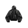 Hættetrøje med lynlås og foring, Large Fit “Black” 790311TQS141000