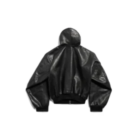 Hættetrøje med lynlås og foring, Large Fit “Black” 790311TQS141000