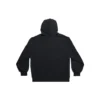 Hættetrøje med lynlås og udvendig løkke, small fit, “Black Faded” 744454TOVF51055