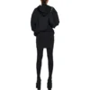 Hættetrøje med lynlås og udvendig løkke, small fit, “Black Faded” 744454TOVF51055