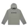 Hættetrøje med sløret logo i distressed-look “Grey” 661711TKVD68174
