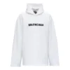 Hættetrøje med sløret logo i distressed-look “Hvid” 661711TKVD69040