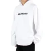 Hættetrøje med sløret logo i distressed-look “Hvid” 661711TKVD69040
