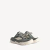 Hamptons-denim-mules til kvinder i blå/offwhite