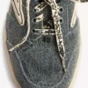 Hamptons-denim-mules til kvinder i blå/offwhite
