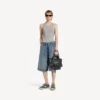 Hamptons denim-sneaker til kvinder i blå/offwhite