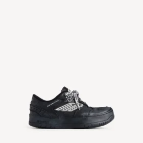 Hamptons platform-sneaker til kvinder i sort