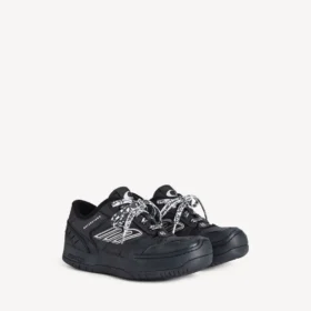 Hamptons platform-sneaker til kvinder i sort